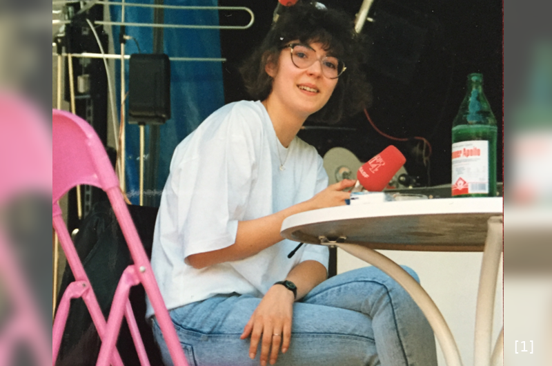 Moderation Steffi Renz Radio RT4 beim Stadtfest Reutlingen 1991